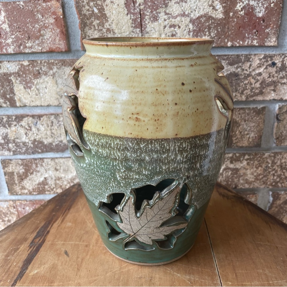 Artisan Pottery Faux Vase Signed by Artist Robert Alewine Gorgeous! - Picture 4 of 6